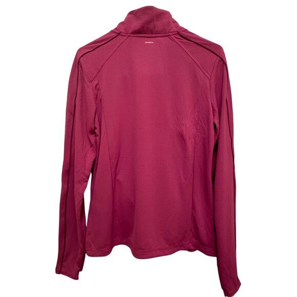 Mondetta Womens Top Long Sleeve Active Performance Pullover Medium 1/4 Zip Pink - Picture 2 of 10
